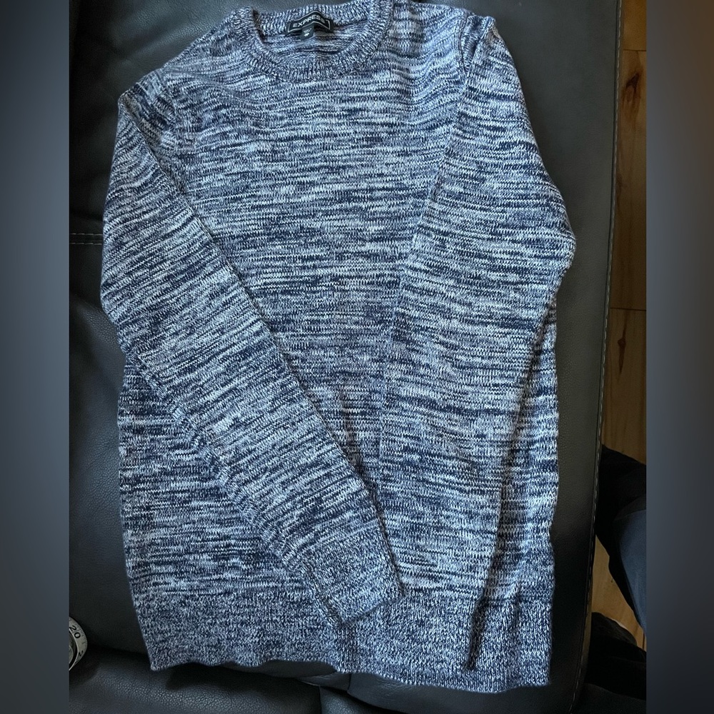 Express Navy & White Sweater
